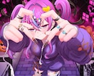 商用利用可！量産一枚絵【ハロウィン】を描きます ライバー活動をお手伝い！サムネ/パネル開け/おはV/アイコン イメージ8
