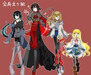 御希望のイラストを描かせていただきます （立ち絵からアイコン、ミニキャラなど） イメージ4