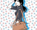 ちょっとレトロなオシャレ系人物イラスト描きます 80～90年代の漫画・アニメのようなテイストの人物イラスト イメージ3