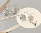 透明感あるアクセサリーを制作致します うるうるなハンドメイドピアス.イヤリングです♡ イメージ1