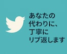 あなたの代わりに、丁寧にリプ返します あなたに代わって丁寧にお返しします【1ヶ月プラン】 イメージ1