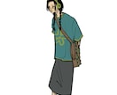 服好きの為の人物イラスト描きます ファッションにこだわったイラストが得意です。 イメージ3