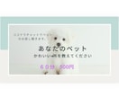 あなたのペットの自慢のお話し聴きます かわいい、かわいいあなたのペットの癒しを聴かせてください。 イメージ1