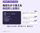 業務で使えるAIプロンプトを作成します ChatGPT・Claude・Gemini用、手順メモ付き イメージ1