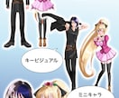 差がつく高品質モデル！Vtuber一括制作します 立ち絵〜モデリング・衣装差分・SD対応 イメージ2