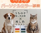 犬猫限定｜パーソナルカラー診断＋イラスト描きます AIによる客観的分析 × カラー診断士よるプロの視点 イメージ1