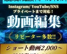 YouTube／SNS／会社用　動画編集します ショート5本セット１万円／リピーター割引あり イメージ1