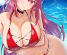 夏限定！！(6-8月)水着美少女イラスト描きます VTuber立ち絵・１枚絵・観賞用・グッズなどなんでもOK！ イメージ1