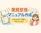 業務整理・マニュアル作成のお手伝いをします 丁寧にわかりやすいマニュアル作ります業務整理を丁寧サポート イメージ1
