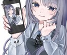 商用可/アイコン・一枚絵など作成します 寒色系のカワイイ女の子を描きます！ イメージ4
