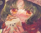 手描き風でかわいい個性的なアイコン描きます キャラ・好きな物のアイコンで自分をアピール【リテイク無制限】 イメージ2