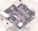 CGで温かみのある外観・内観パース作ります 現役建築学生が、あなたの設計イメージをCGで実現させます。 イメージ2