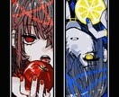 かわいい1枚絵．アイコン描きます 薄暗い淡い色が得意。かわいい系の女の子描きます！ イメージ3