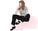 シンプルでおしゃれなイラストを提供します アイコンやトップ画像、バナーにも！人物やペットのイラスト イメージ6
