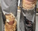 世界に1本だけフルオーダーメイド対応します 既製品にには無いダメージデニムを作成します イメージ7