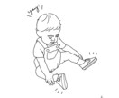 モノクロオシャレなアイコン描きます お子さんをアイコンにしてみませんか？ご自身のももちろんOK！ イメージ1