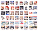 セット割引有！　配信用スタンプを作成いたします アニメーションスタンプも作成できます。お気軽にご相談ください イメージ6