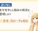 占いなし｜悩みや状況を整理して、一緒に考えます 考えがまとまらない人のために、状況を整理します イメージ1