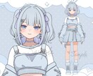 かわいいアニメ絵Vtuber立絵イラスト制作します アニメ風立ち絵イラスト☆モデリング用パーツ分けも納品可能◎ イメージ7