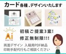 ショップカード/ポイントカードデータ両面作成します 初稿3案・修正無制限！入稿代行・Canva納品オプション対応 イメージ1