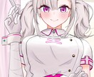 女性キャラのイラスト描きます 絵柄寄せ、商用利用可(オプション込)。 イメージ3