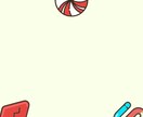 ポップでキュートな壁紙画像作成します アイコンサイズのイラストを散りばめたキャンディー画像 イメージ10