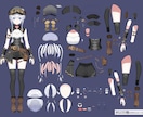 幼女から青年まで◆キャラクター制作します 商用OK◆パーツ分け、立ち絵や設定画、一枚絵など イメージ9