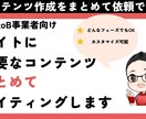 BtoBマーケティングのコンテンツを全て作成します コンテンツごとにライターを採用し直すのはもうやめませんか？ イメージ1