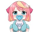 正方形のアイコンイラスト承ります ミニキャラ、商用利用なども対応可能！ イメージ3