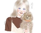 お写真から更に可愛くキラキラな似顔絵を描きます あなただけのオーダーメイドの可愛い似顔絵、アイコン描きます。 イメージ7