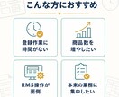 楽天市場の商品登録を20商品まで代行します EC運営15年｜20商品まで3,000円で登録代行 イメージ2
