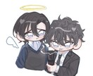 貴方だけのイラストをお描き致します 等身でもミニキャラでも幅広く描きます⟡ イメージ4