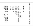 保育士・幼稚園の先生必見！発表会の劇台本作成します 童話・アニメなど幅広く対応！セリフ量や配役調整もおまかせ！ イメージ6