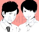 あなたの写真をイラスト化します お手持ちの人物写真をイラスト化します。はい。 イメージ1