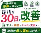 介護・福祉特化◆応募が来ない採用を30日改善します 介護職・福祉職の求人・媒体・スカウト文面をまとめて改善 イメージ1