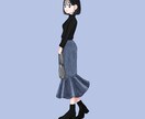 可愛い全身ファッションイラスト描きます 商用利用ok！広告、ブログ、投稿などの挿絵にどうぞ！ イメージ2