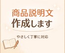 売れやすい商品説明文を作成します 面倒な文章作成を代わりに丁寧に行います。 イメージ1