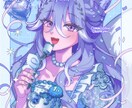 アイコン・1枚絵・似顔絵などイラスト提供します キラキラ×レトロなイラストで個性をアピール イメージ3