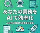 あなたの業務をAIで効率化する方法を提案します AI会社運営者が御社の業務フローを分析し改善案を提示 イメージ1