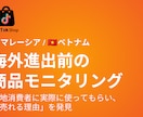 ベトナム・マレーシアで商品モニタリングを行います 現地に精通したチームが日本品質の管理で現地の生の声を回収 イメージ1