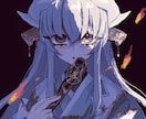 OC等イラストを描きます アナログ感のあるザラザラとした雰囲気、不穏描写が得意です！ イメージ2