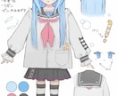 ご希望のイラストお描きします 髪型、配色、ポーズなどご希望に沿ったイラストを作成いたします イメージ9