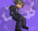ポップでかっこかわいい似顔絵をお描きします SNSのアイコンや動画の素材等に！ イメージ7