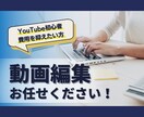 低価格・高品質でYouTube向け動画編集します YouTube初心者の方、なるべく費用を抑えたい企業様へ イメージ1