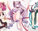 かわいいイラスト描きます 立ち絵や動画用、グッズ用などさまざまな用途で承ります。 イメージ3