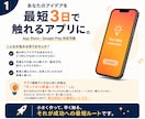 あなたのアイデアを、最短3日で触れるアプリにします App Store / Google Play 対応可能 イメージ1