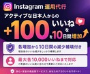 Instagram運用代行10日間いいね増やします 毎日10日間ご指定の投稿が+100いいねになるまで運用！ イメージ3