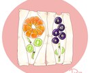 SNS、チラシ、広告に！イラスト描きます 人物、食べ物から妖怪まで、様々なイラストを描きます イメージ3