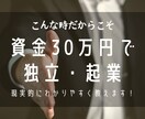 資金３０万円で起業・独立！のコンサル致します コロナ禍の今だからこそ始める起業・独立！自分マッチング！ イメージ1