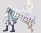 SNS用のアイコンイラストを作成します 胸上・簡単な背景/2,000円(その他オプション対応あり) イメージ4